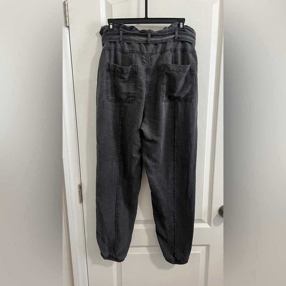 EUC Anthropologie Linen Blend Utility Paper Bag Jogger SZ 10. Inseam 13.5”approx - Picture 9 of 12